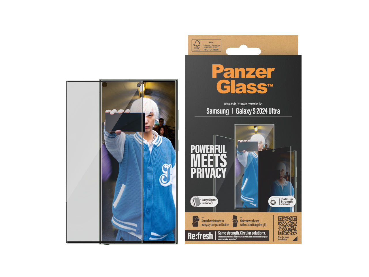 PanzerGlass UltraWide Fit Privacy  SP - Samsung GS24 Ultra