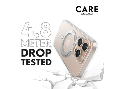 CARE by Panzer Feature (MS&KS) Cse -iPhone 16 Pro - Silver