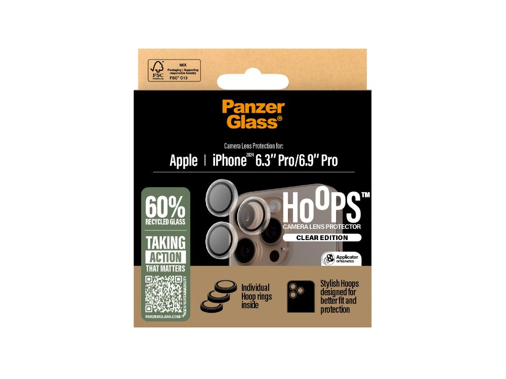 PanzerGlass Hoops LP -iPhone 16 Pro/ProMax - Clear