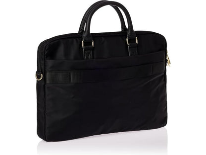 Guess Nylon Laptop Bag 15/16-inch - Black/Metal Logo