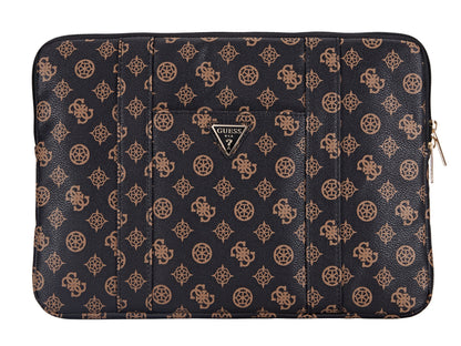 Guess Peony Collection -  Laptop Sleeve 14-inch -Black/Brown
