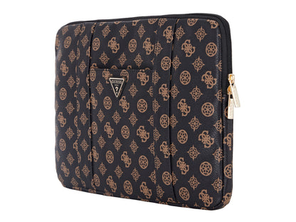 Guess Peony Collection -  Laptop Sleeve 14-inch -Black/Brown