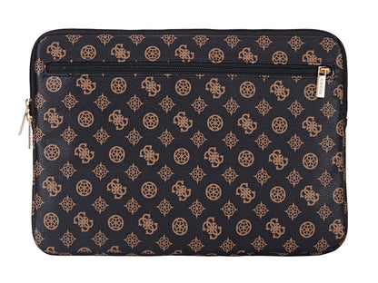 Guess Peony Collection -  Laptop Sleeve 14-inch -Black/Brown
