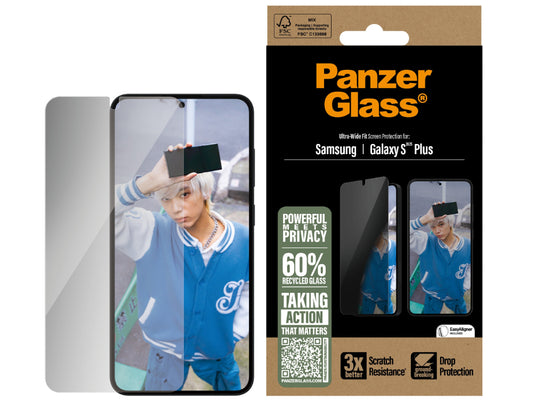 PanzerGlass UltraWide Fit Privacy SP - Samsung GS25+