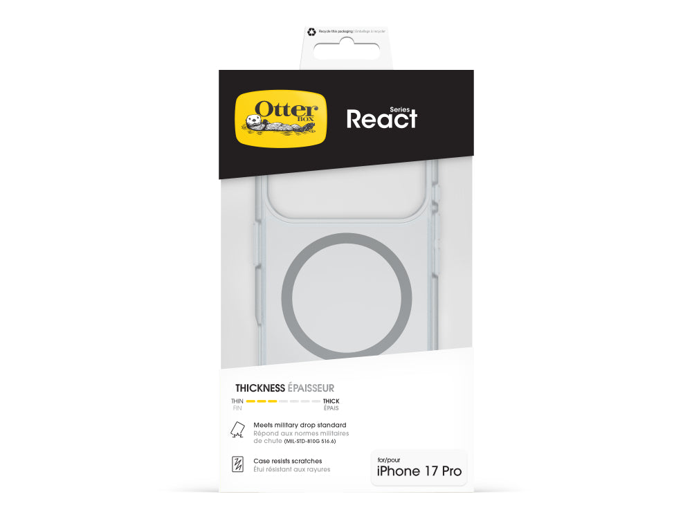 OtterBox React MagSafe - iPhone 17 Pro - Clear