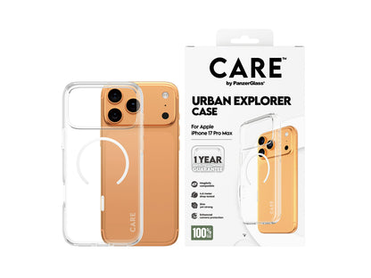 CARE by Panzer Urban Explorer (MS) - iPhone 17 Pro Max-Cl/Wt