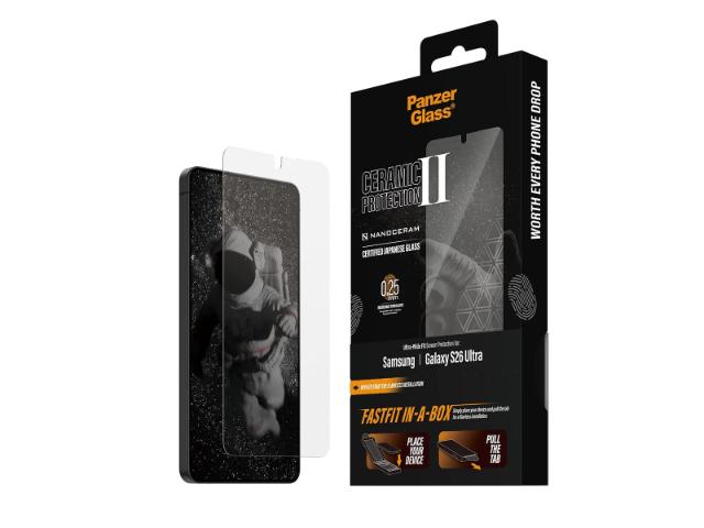 PanzerGlass Ceramic SP FASTFIT IN-A-BOX -  Samsung GS26+
