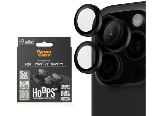 PanzerGlass Ceramic Hoops LP -iPhone 16 Pro/ProMax