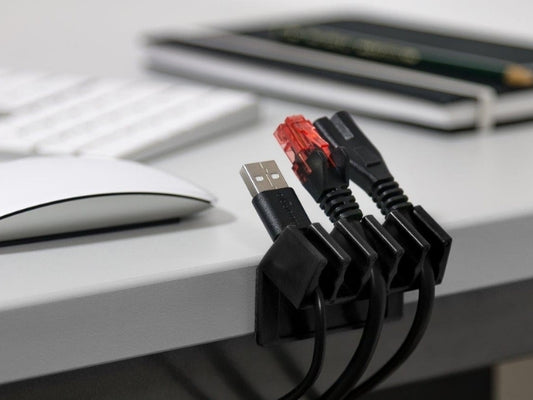 Goobay Cable Management 5 Slots Plastic  black