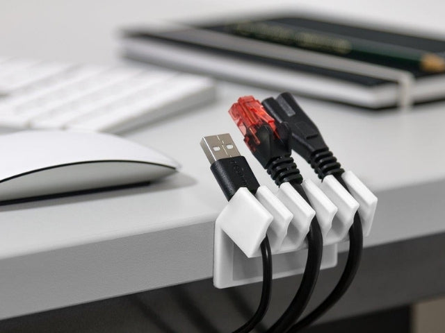 Goobay Cable Management 5 Slots Plastic  white