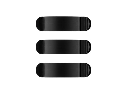 Goobay Cable Management Clip 3 Slots SET 3-pcs  black