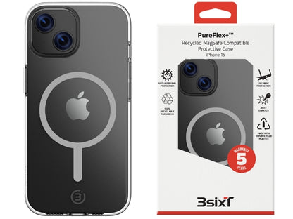 3sixT PureFlex+ - iPhone 17e/16e/15/14 - (MS)(RC)Clear/Clear