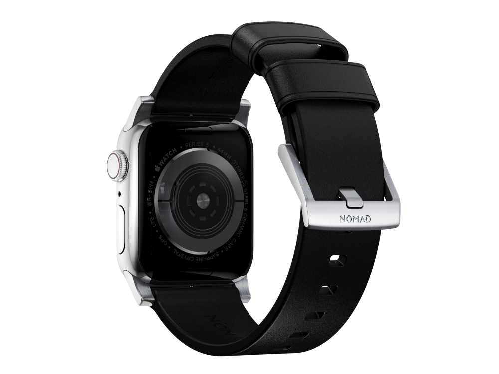 NOMAD Modern Band - 45mm | Silver Hardware | Black | Horween