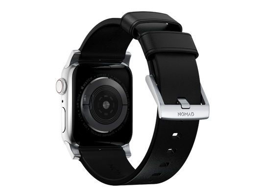 NOMAD Modern Band - 45mm | Silver Hardware | Black | Horween