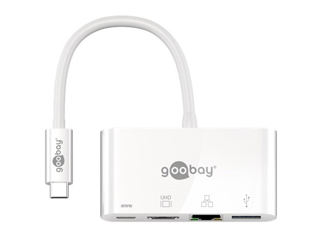 Goobay USB-C Multiport Adapt (HDMI + Ethernet  PD) 3A 60W