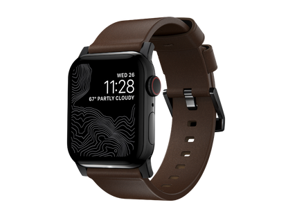 NOMAD Modern Band - Apple Watch (44-46mm/UL) Brown Hor(BHrd)