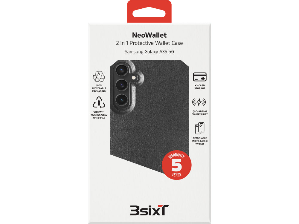 3sixT NeoWallet (RC) - Samsung Galaxy A35 5G - Black
