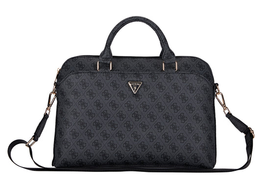 Guess 4G Zipper Pocket -  Laptop Bag 15/16-inch - Black