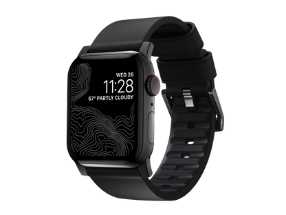 NOMAD Active Band Pro - 45mm | Black Hard | Black Leather