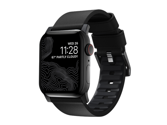 NOMAD Active Band Pro - 45mm | Black Hard | Black Leather