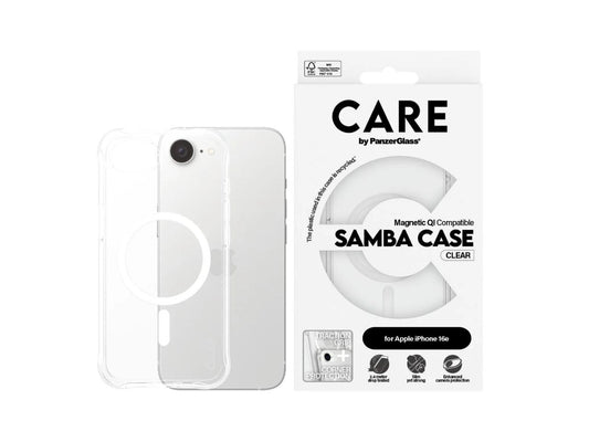 CARE by Panzer Samba Case (MS) - iPhone 17e/16e/14 - Clear