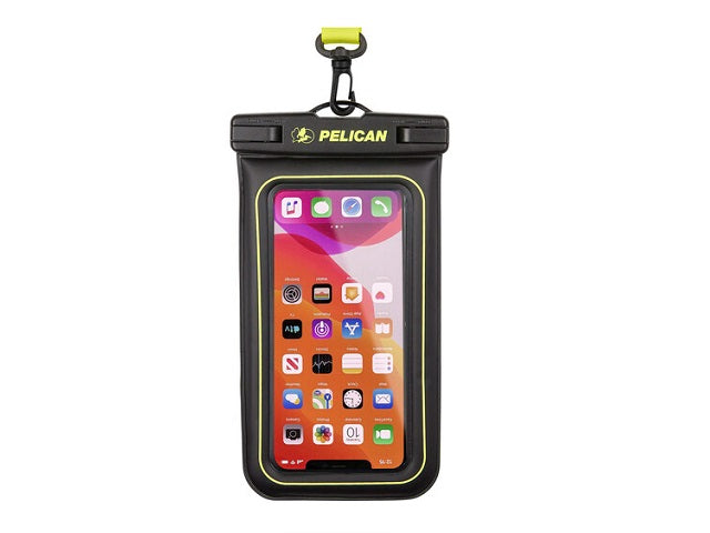Pelican Marine Waterproof Floating Pouch - Black/Lime Green
