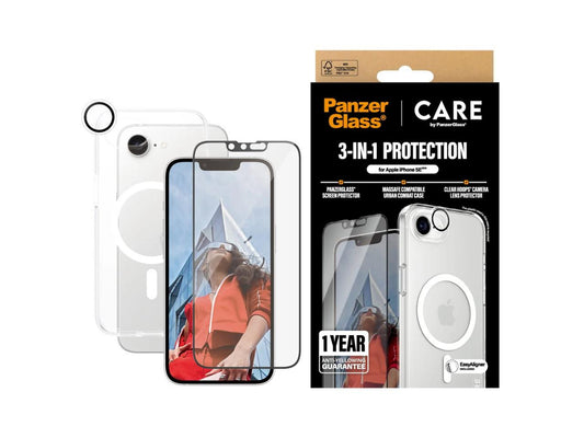 CARE by Panzer Flagship 3-in-1 Bundle - iPhone 17e/16e/14