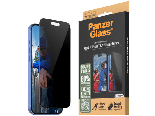 PanzerGlass UWF Privacy SP -iPhone 16 Plus