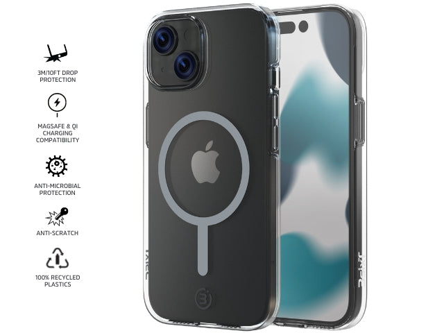 3sixT PureFlex+ - iPhone 17e/16e/15/14 - (MS)(RC)Clear/Clear