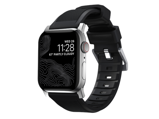 NOMAD Rugged Band - 45mm | Silver Hardware