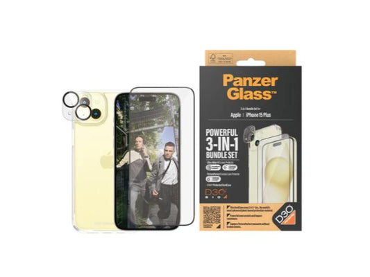 PanzerGlass 3-in-1 Protection Bundle - iPhone 15 Plus
