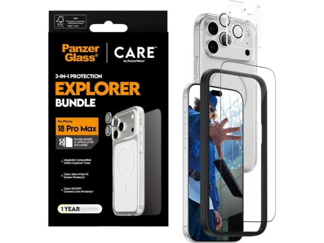 CARE Urban Explorer - iPh 18 Pro Max/17 Pro Max - Clr/Blk
