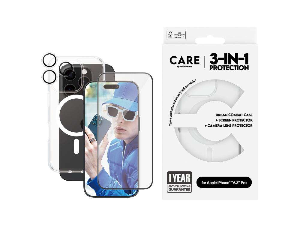 CARE by Panzer Flagship 3-in-1 Bundle -iPhone 16 Pro