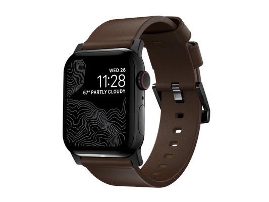NOMAD Modern Band - Apple Watch (44-46mm/UL) Brown Hor(BHrd)