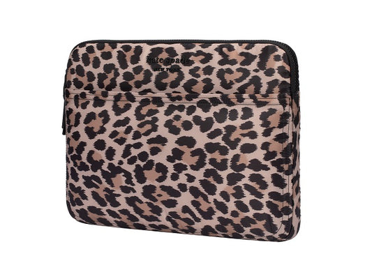 KSNY Puffer Sleeve up to 14 Laptop - Classic Leopard
