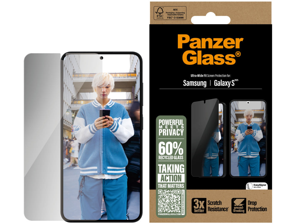 PanzerGlass UltraWide Fit Privacy SP - Samsung GS25