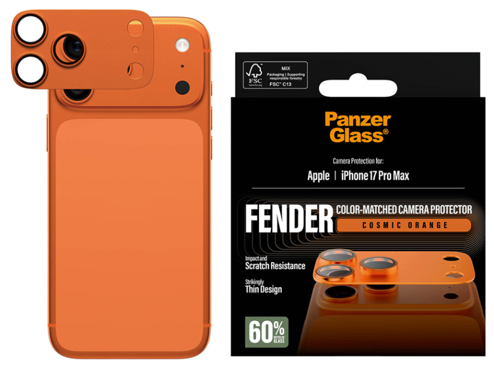 PanzerGlass FENDER Camera Protect- iPhone 17 Pro Max- Orange