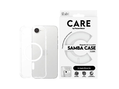 CARE by Panzer Samba Case (MS) - iPhone 17e/16e/14 - Clear
