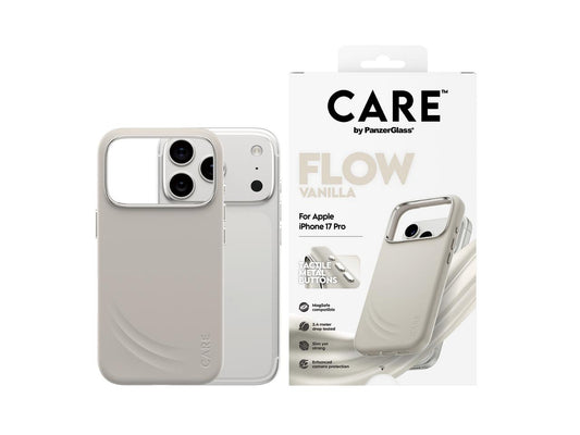 CARE by Panzer Flow Case (MS) - iPhone 17 Pro - Vanilla(EOL)