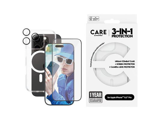 CARE by Panzer Flagship 3-in-1 Bundle -iPhone 16 Pro