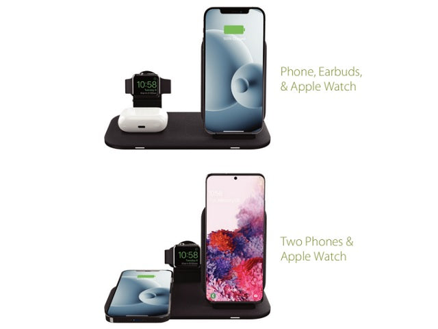 Mophie-Universal Wireless Charging Stand+Black-AU (2in1 BYO)