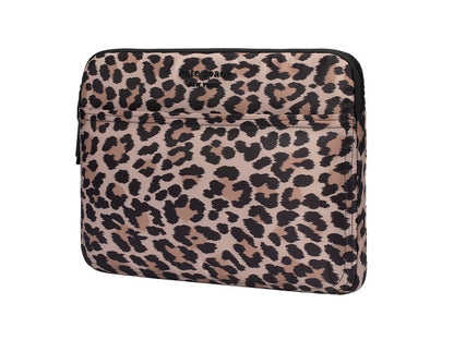 KSNY Puffer Sleeve up to 14 Laptop - Classic Leopard