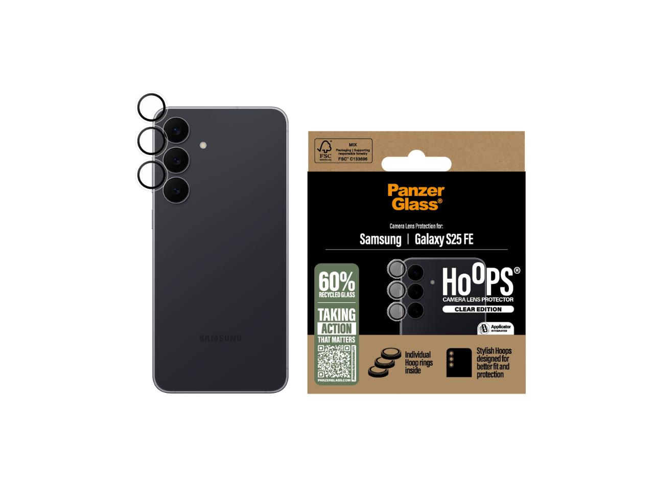 PanzerGlass Hoops Lens Protector - Samsung Galaxy S25 FE