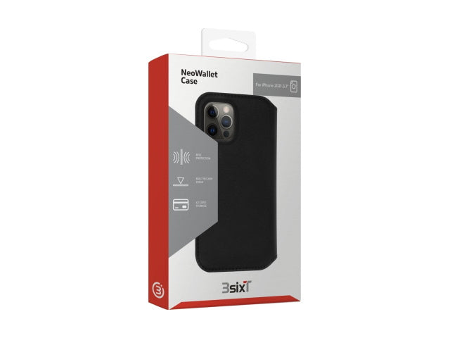 3sixT NeoWallet for iPhone 13 Pro Max - Black