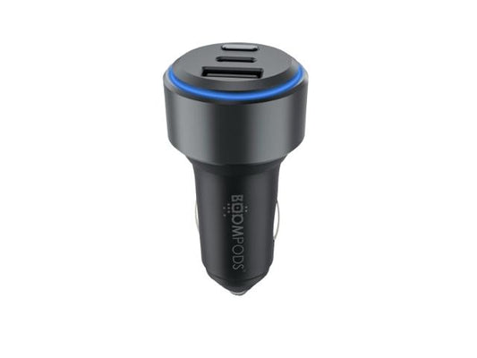 Boomtag Tracking Car Charger - Apple/Google - Black
