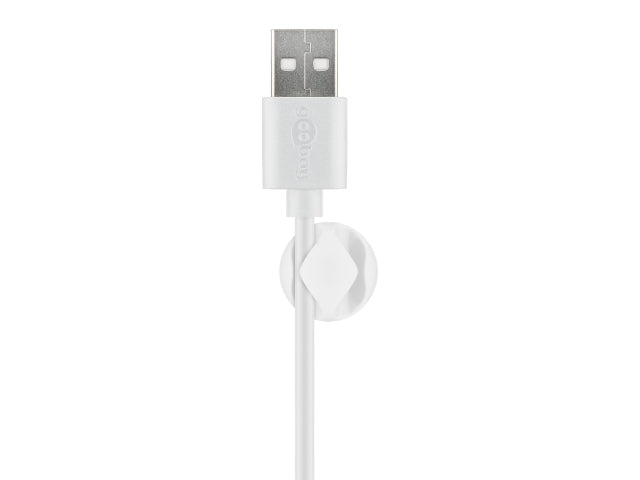 Goobay Cable Management 2 Slots MINI  white
