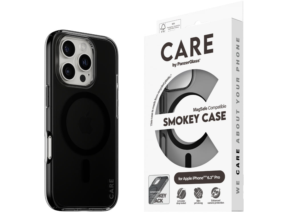 CARE by Panzer Flgship (MS) Case -iPhone 16 Pro - Smokey