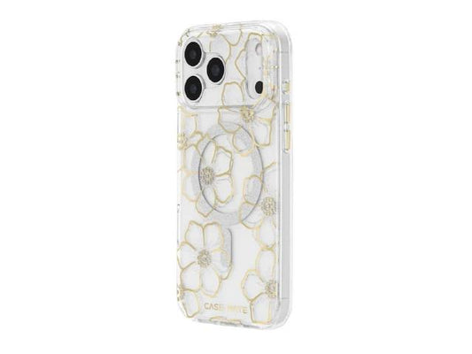 Case-Mate Floral Gem - iPhone 18 Pro - Gold