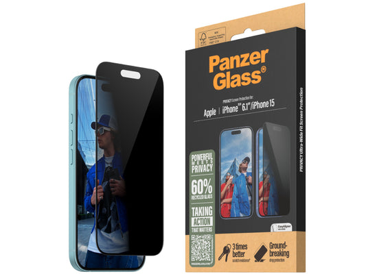 PanzerGlass UWF Privacy SP -iPhone 16