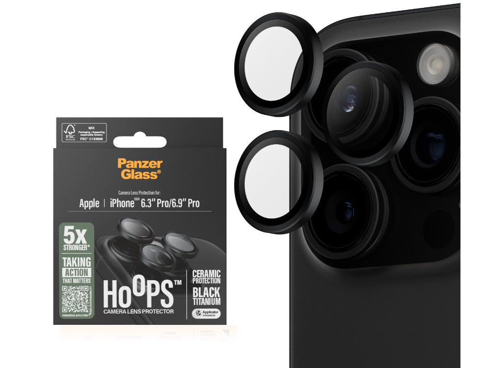 PanzerGlass Ceramic Hoops LP -iPhone 16 Pro/ProMax